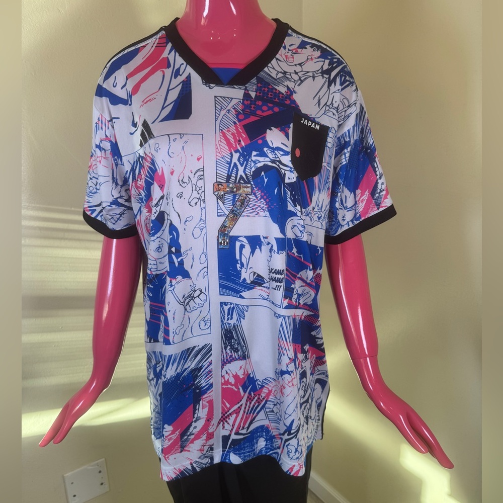 Adidas Japan Soccer Jersey 3XL | FIFA World Cup 2022 Anime Graphic